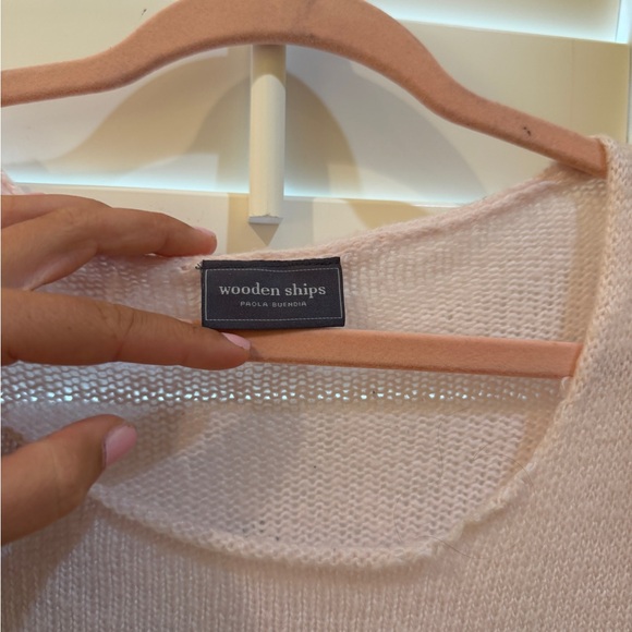 Wooden Ships Pink Sweater - Champagne Please - Picture 3 of 4